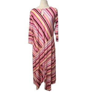 Monroe & Main Women Dress Size Large Abstract Print Maxi